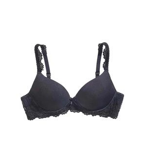 The Little Bra Company Yvonne Black Bra (28B)